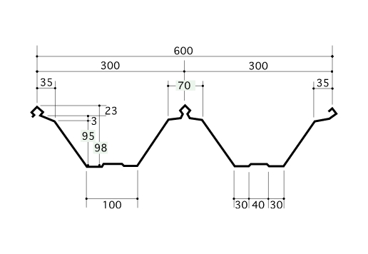 ハゼ 折版 600タイプ